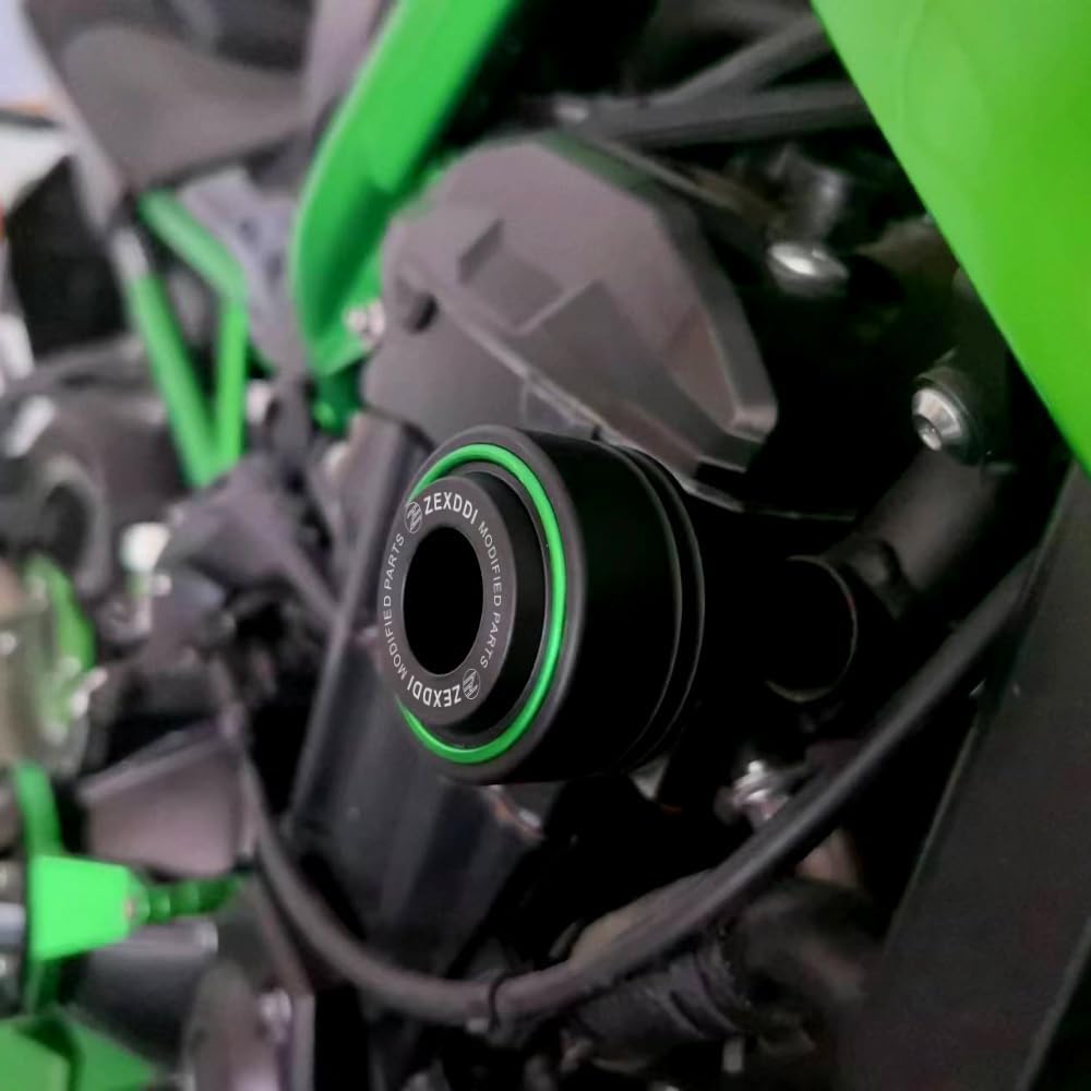 Passend für Kawasaki Z650 RS Z 650 2023 Ninja 650 Ninja650 KRT EX650 2017-2024 Motorrad-Sturzbügel Kollisionsschutz Sturzschutz Crash z650rs (Grün)