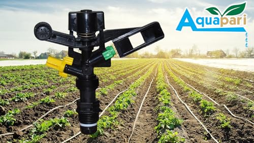 Image of Plastic 360 Degree Sprinkler (1 /2 inch) with Plastic Nozzle for Gardening and Agriculture, 360 Degree Rotating Sprinkler, Dispenses The Water Upto 20 feet Radius Range - Pack of 2