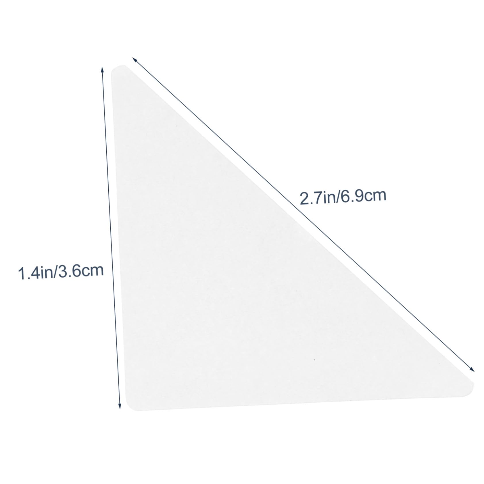 PartyKindom Collar Stays for Men 90pcs Triangle Adhesive Collar Supports No Residue