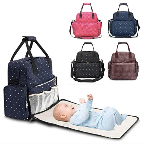 Mochila Bebé para Pañales y Biberones  Bolso maternidad multifuncional  Cambiador bebe