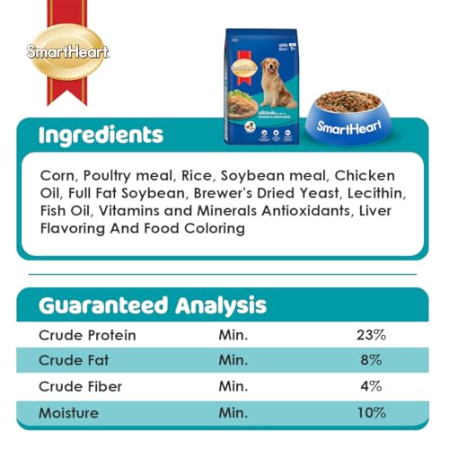Image of Smart Heart Adult Chicken & Liver Flavour, 500 g (Pack of 6)