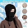 3 in 1 Beanie Hat for Women,3 in 1 Beanie Hat with Scarf and Mask, Winter Warm Knitted Ski Scarf and Mask Set #3