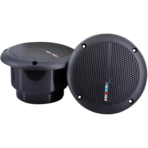 Waterproof Marine Boat Speakers - Black