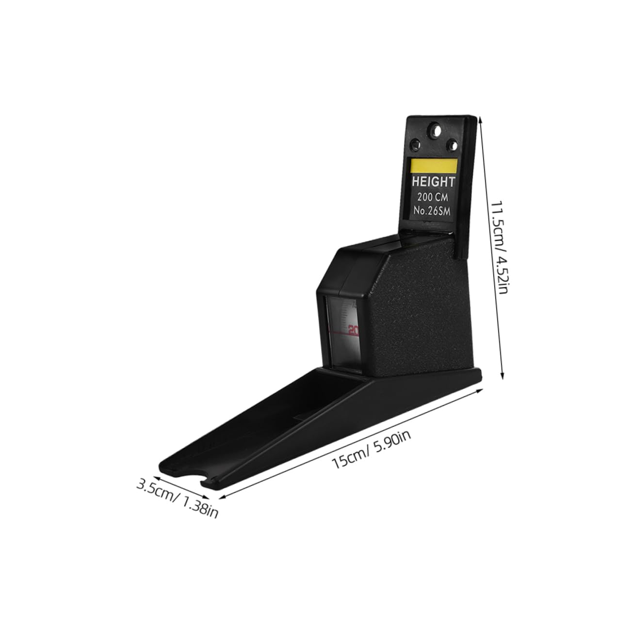 ibasenice Retractable Metal Height Measuring Instrument Wall Plate Versatile Boys and Girls Adult Growth Stature Meter for Home School