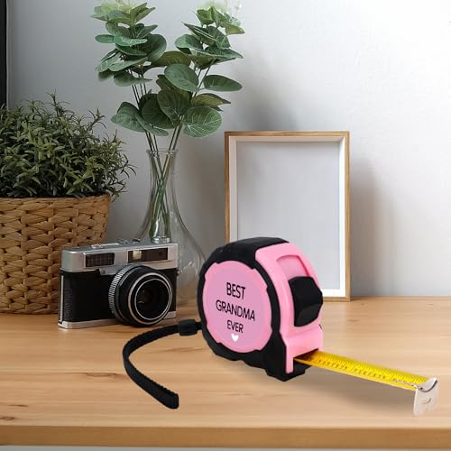 Cinta métrica retractil rosa 25 ft para regalo a abuelas miniatura 7