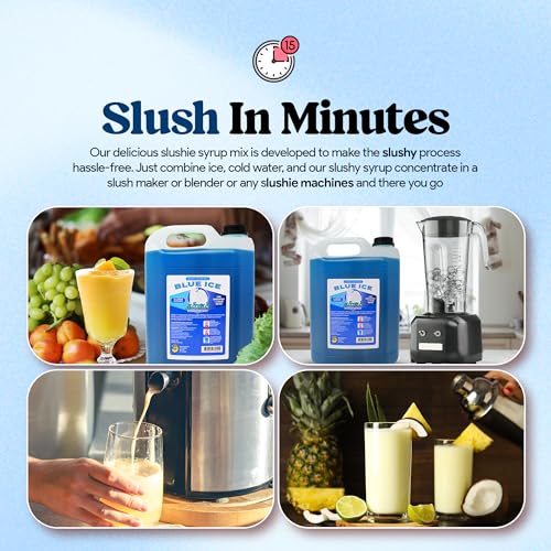 Blue Ice-Slushkonzentrat 5 L, Mischungsverhältnis 1:5 | Slush-Eis | Crush-Eis | Wassereis | ohne künstliche Farbstoffe | für Slushie-Maker – Bild 4