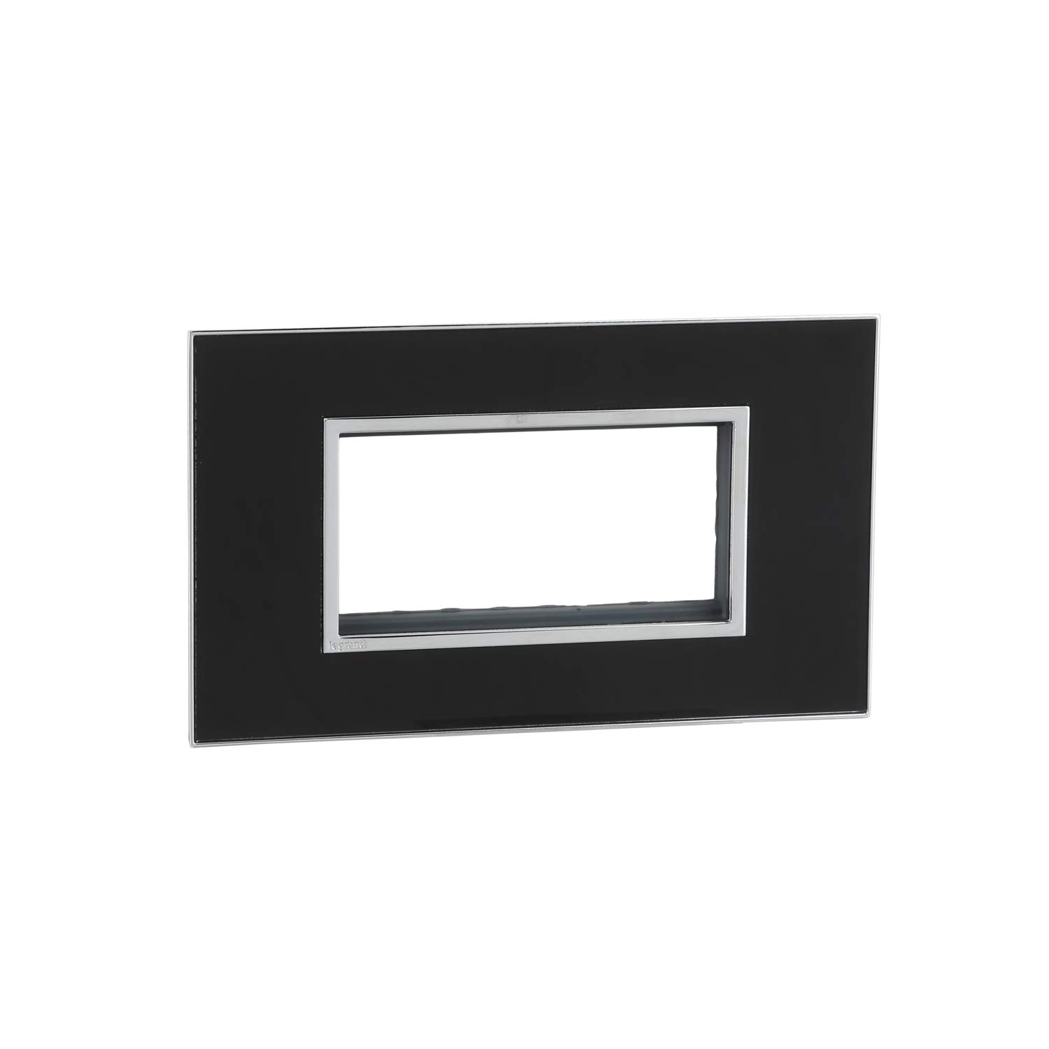 Legrand Arteor Cover Plate with Frame - 4 Module (Mirror Black, Pack of 1)-image-7
