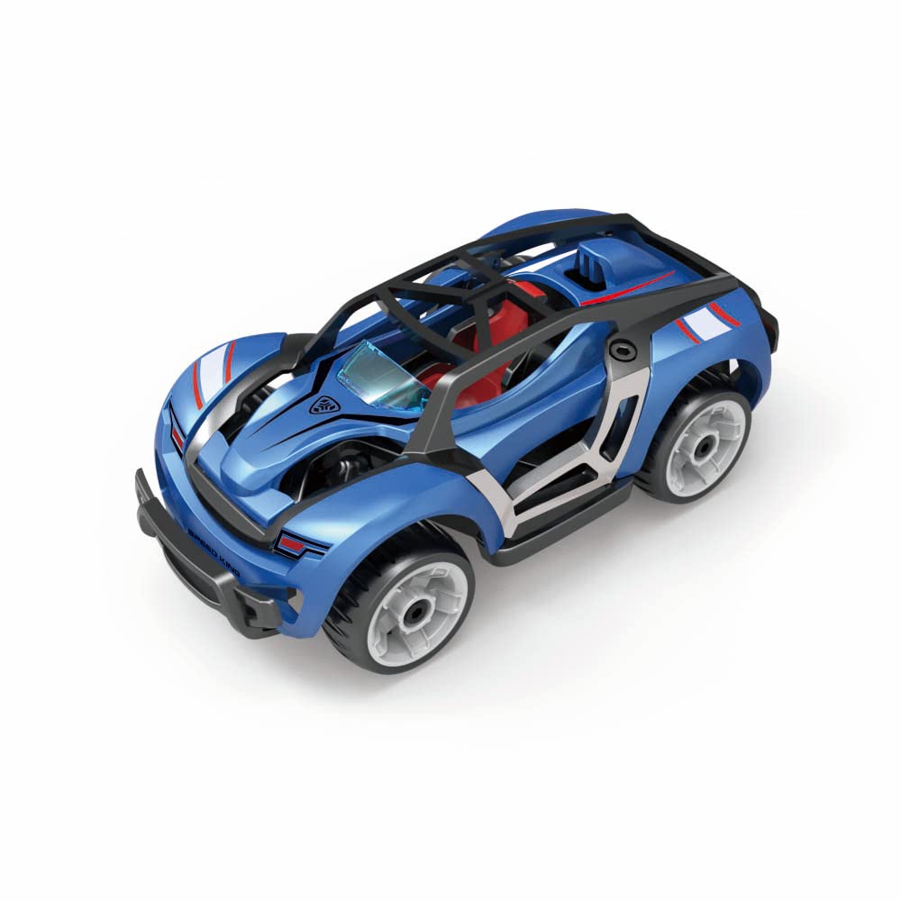 D-Power 35pcs DIY Modified Race Car for Kids | Car Building Toy Kit | Make you own Racing Car, Scale 1:32