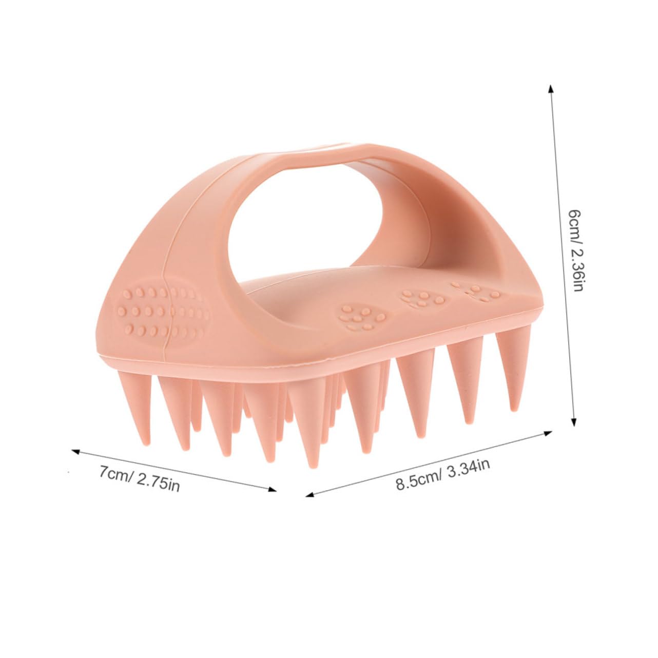 Ipetboom 2pcs 2 Shampoo Brush Ergonomic Scalp Massager for Wet Curly Hair Soft Bristles for Gentle Cleansing for Shower Bath Use Soothing Hair Care Tool