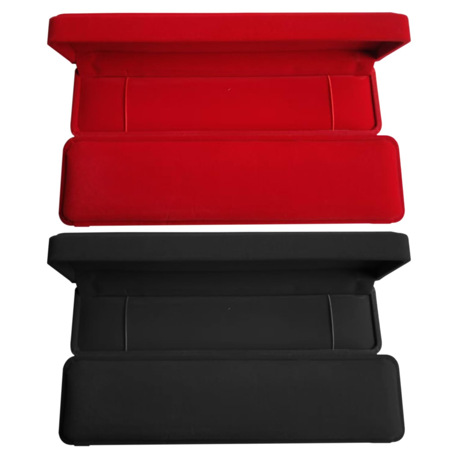 GDFHBD 2 Rectangular Necklace Boxes, Velvet Jewelry Boxes, Ele Jewelry Gift Boxes, Suitable For Birthday, Mother'S Day, Thanksgiving Occasions.