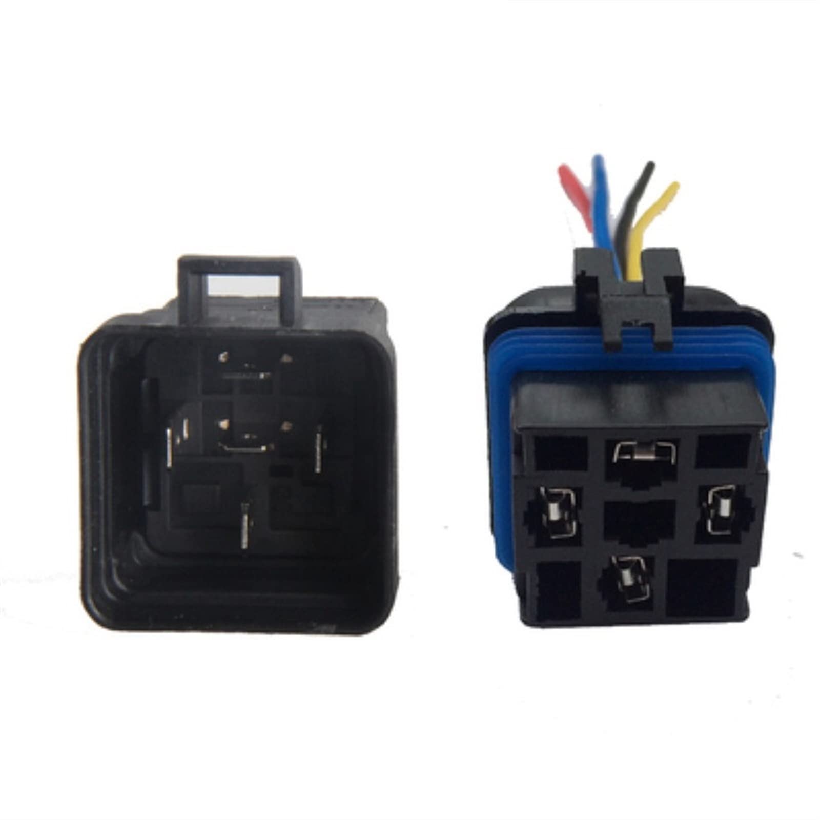 1 Uds. Relé de Coche Integrado a Prueba Agua 12V 4 pies 40A,8 W Tipo Normalmente Abierto con Toma Cable