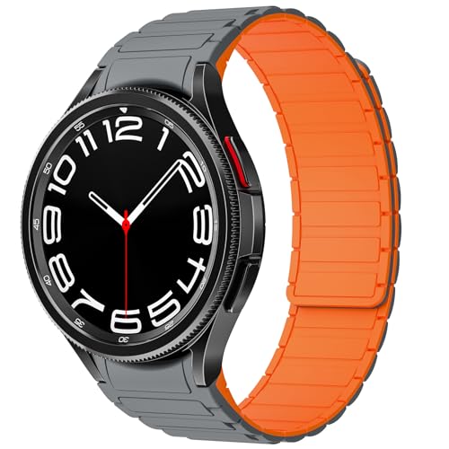 Bracelet magnétique en silicone pour Galaxy Watch 7 6 5 4 sans écart