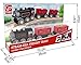 Hape Steam-Era Freight Train | Classic Black & Red Children’s Locomotive Toy with Unloadable Freight Wagons
