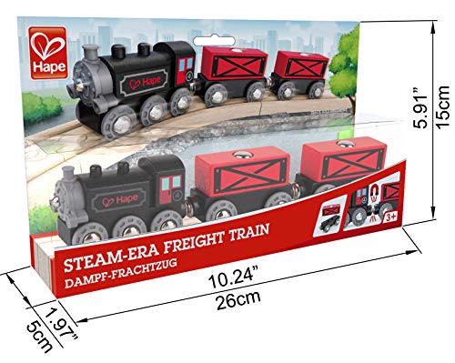 Hape E3719 Steam-Era Passenger Train - Wooden Train Track Accessories - Image 6