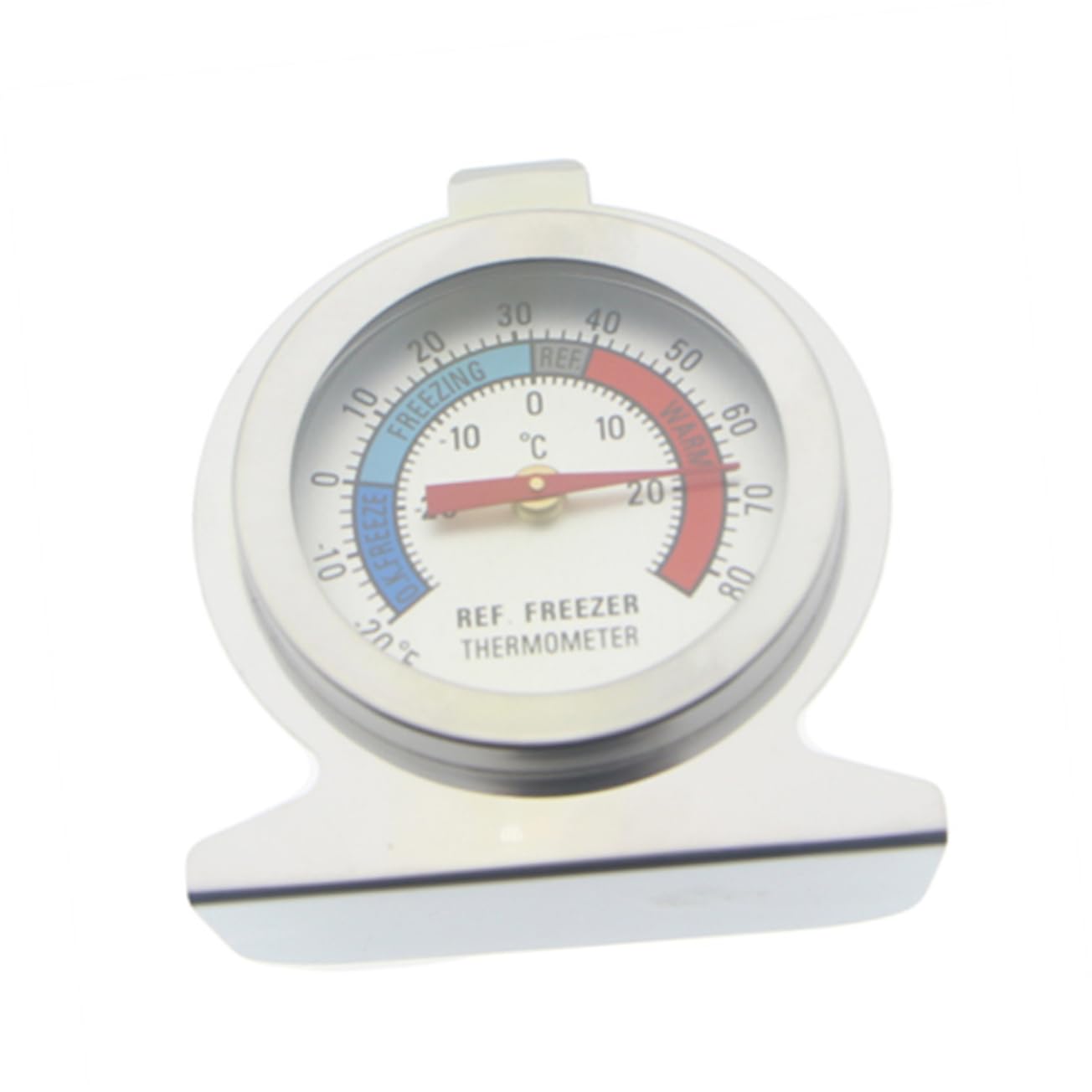 6 Pezzi termometro congelatore applicato frigo monitor del congelatore allarme congelatore senza fili termometro da ufficio temperatura dell'acciaio inossidabile Silver