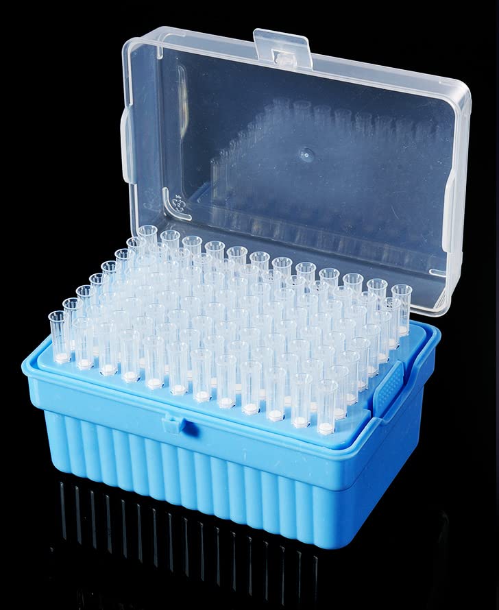 Biologix 1000μl Pipette Tips Filter Tips Lab Plastic Liquid Pipette Pipettor Tips, Rack Pack, Sterile, 4800 Tips/Pack