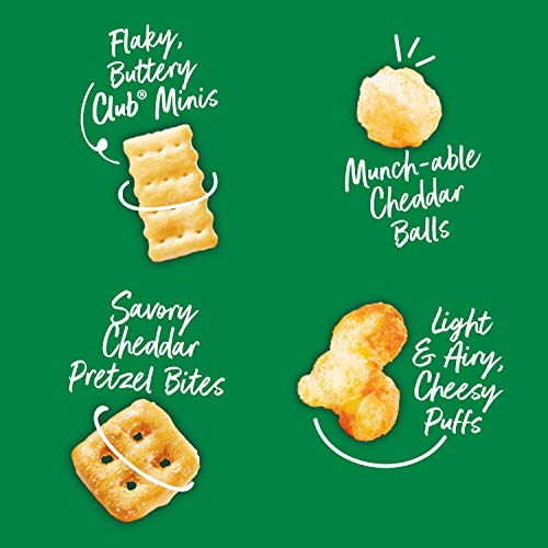 Kellogg's Club Minis Mix, Snack Mix, Cheese Lovers, 5.7oz Bag(Pack of 6)
