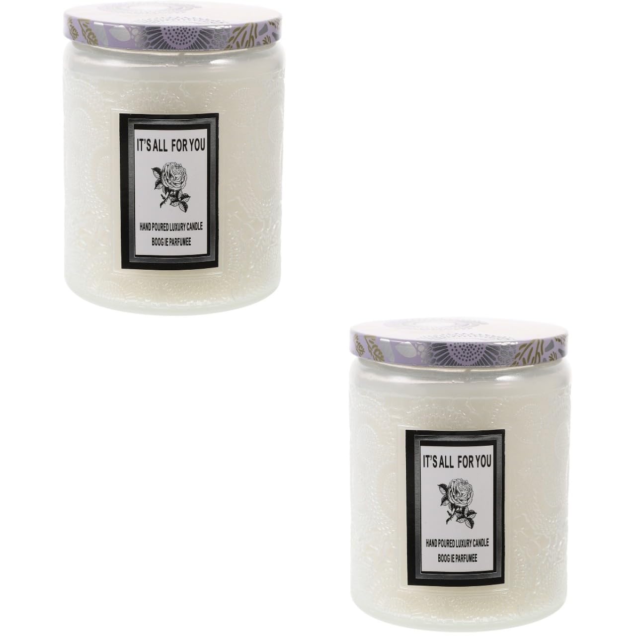 Zerodeko 2 Stück Party-aromakerze Flackern Lavendel Laternen Duftkerzen Duftend Stinkend Dekorativ Kerzenhalter Teelichter Kerzen Kerzenherstellung Kit Kerzenwachs Glas Weiß