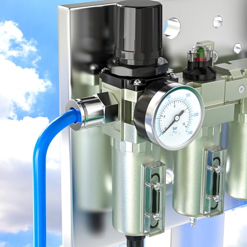 Conector neumático de 6 mm PC6-M5 macho recto inoxidable 8