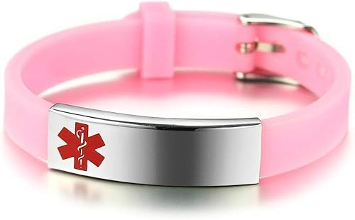 Miniatura 2 de Pulsera de identificación personalizada con alerta médica grabado, regalo personalizado, pulsera ajustable para hombres y mujeres en primeros