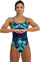 Vista 1 de Arena Traje de baño Performance Hero Camo Challenge Back para mujer