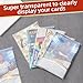 Aegero 540 Counts Card Sleeves，Clear Trading Cards Sleeves, Soft Baseball Card Sleeves，Plastic Card Protector Sleeves for Standard Cards Fit for Baseball Cards, Football Game Cards, MTG