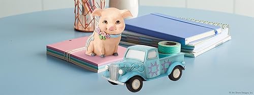 Miniatura 7 de Enesco Jim Shore Heartwood Creek - Figura de cerdo en miniatura, resina de piedra, pintada a mano, coleccionable, decoración del hogar, 3.5 pulgadas