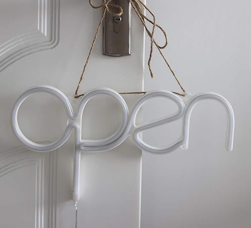 Miniatura 4 de Letreros de neón abiertos con luz LED azul abierta de 15.5 x 8.4 pulgadas, cable largo de 11.5 pies, señal de pantalla LED abierta para pub, bar,