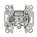 Produktbild WISI 14569 "DD 19 M 0650" 3-Loch Multimedia-Durchgangsdose, 19 dB Metall