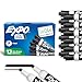 Expo 80001 Low Odor Chisel Point Dry Erase Markers, Low Odor Alcohol-Based Ink, Designed for Whiteboards, Glass and Most Non-Porous Surfaces, Black, 12 Units per Box, Pack of 1 Box