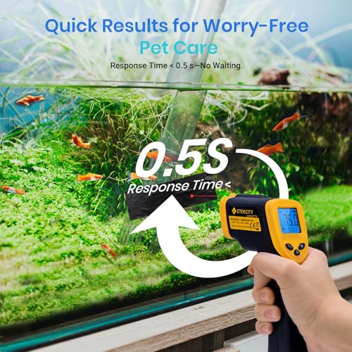 Etekcity Infrared Thermometer Laser Temperature Gun 1080, -58°F~ 1130°F for Meat Food Candy Pizza Oven, Heat Gun for Cooking, Kitchen, Fridge, Reptile, BBQ, HAVC, Adjustable Emissivity & Max Measure by Etekcity - Image 5