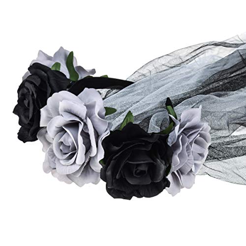 June Bloomy Day of the Dead Headpiece Rose Floral Crown