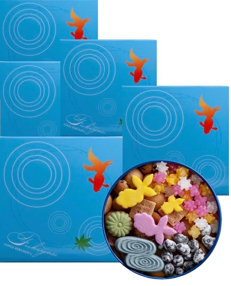 Amazon | 銀座 菊廼舎 ぎんざきくのや ふきよせ(金魚缶) 1箱