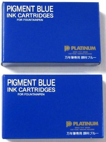 Amazon プラチナ万年筆用 ピグメント カートリッジインク 青 2箱 Spg 500 60 詰め替えインク 文房具 オフィス用品