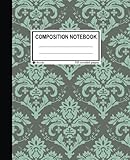 Unruled Composition Notebook: 100 unruled pages [50 sheets], 7.5 x 9.25, BAROQUE COVER (Arune Composition Books) (Volume 3)