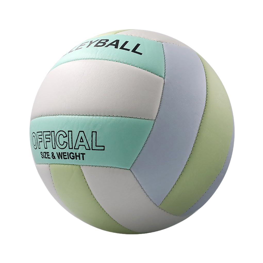 5 Ensemble de Volley-ball pour l'extérieur, ingrédients écologiques, artisanat exquis, Match Durable, entraînement en PVC, volley-ball en plein air, bleu