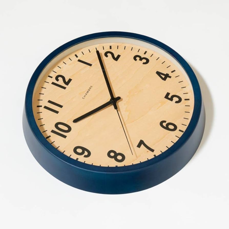 CHAMBRE PUBLIC CLOCK Navy 日本製 電波時計 PUBLIC CLOCK NAVY | シャンブル【CHAMBRE】byインターゼロ