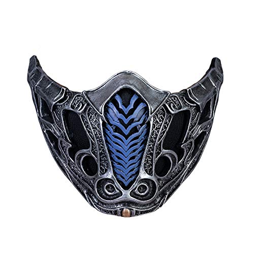 Sub Zero Mask Cosplay Costume Kombat Adult Resin Mask Fancy Dress Halloween Accessories 2021 New Version