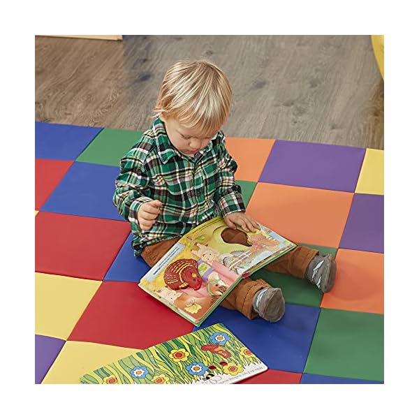 ECR4Kids Softzone Patchwork Spielmatte für Kleinkinder, Schaumstoff, 147,3 cm, quadratisch – Bild 12