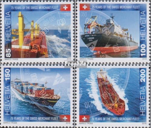 Sellos para los coleccionistas de barcos Suiza 2427-2430 Prophila 2016