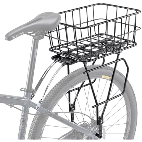 CXWXC Rear Bike Rack with Basket Cover
