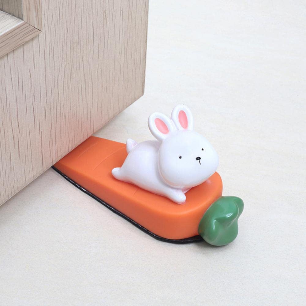 Fermaporta a forma di animale, in PVC, a forma di gatto.