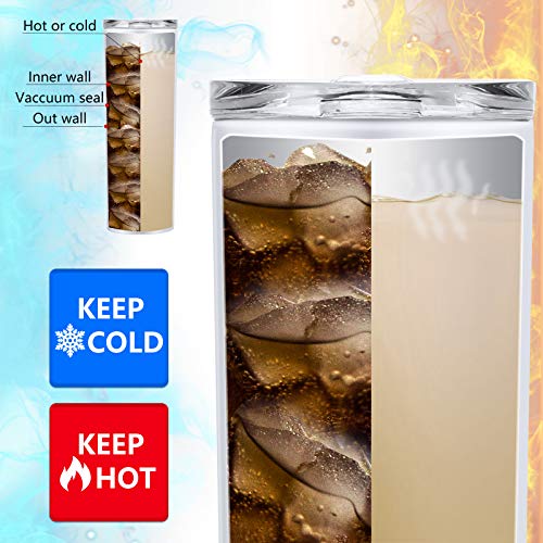 image for Patelai Sublimation Blank Tumbler 20 Ounce Skinny Stainless Steel Tumb