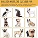 Französische Bulldogge Maulkorb, dellyy Mesh Dog Muzzle für Französische Bulldogge, Deutscher Schäferhund und Dogue de Bordeaux (Schwarz, S)