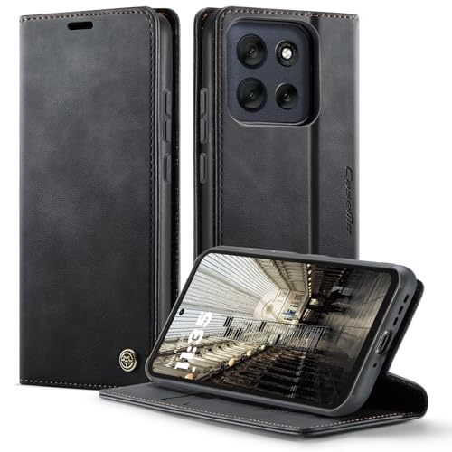 owlhold Coque Motorola Moto G86 Housse [Blocage du Signal RFID] Antichoc en Cuir PU Premium Fentes Cartes Etui Pochette de Portefeuille avec Fonction Support Case à...