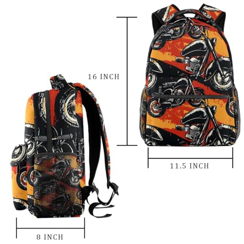 Sac à dos de voyage rétro multicolore avec porte-bouteille