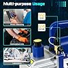 ZENY 3.5CFM Single-Stage 5 Pa Rotary Vane Economy Vacuum Pump 3 CFM 1/4HP Air Conditioner Refrigerant HVAC Air Tool R410a 1/4 Flare Inlet Port, Blue #2