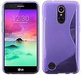cofi1453® TPU Hülle kompatibel mit LG K10 (2017) // Silikon Hülle Schutzhülle Gel GummiHülle Cover Hülle Schale in Lila