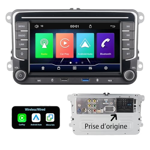 Autoradio Linux 100W HiFi et Android Auto pour VW Passat