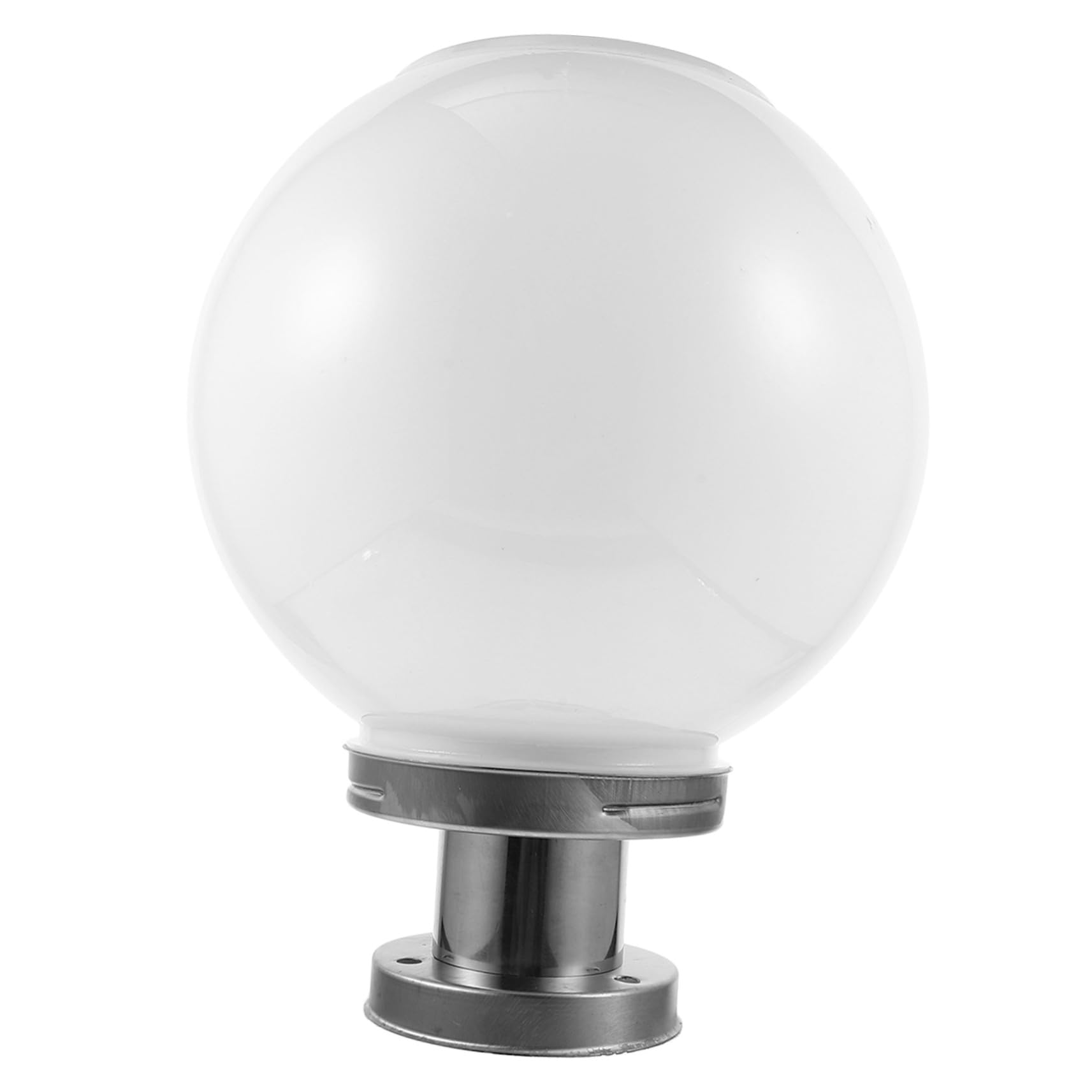 Homoyoyo Lampada Solare da Esterno Bianca a Sfera per Colonna